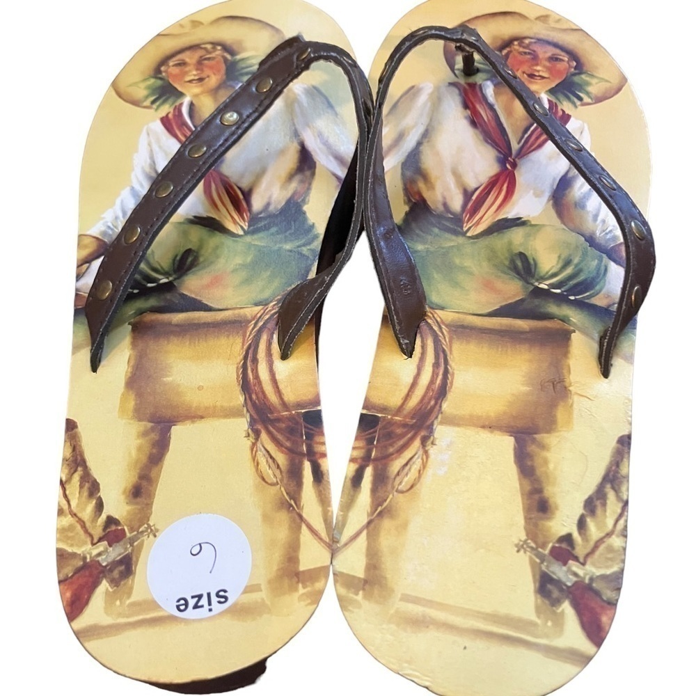 BAREBACK Kicker Flip Flop Built Up 1.25 Size 6 NEW - Picture 8 of 8